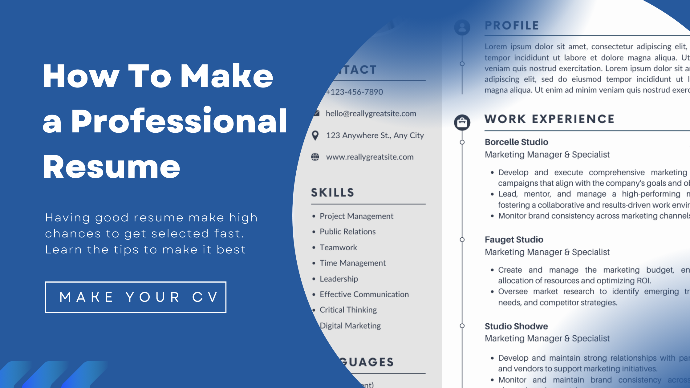 make best cv for job