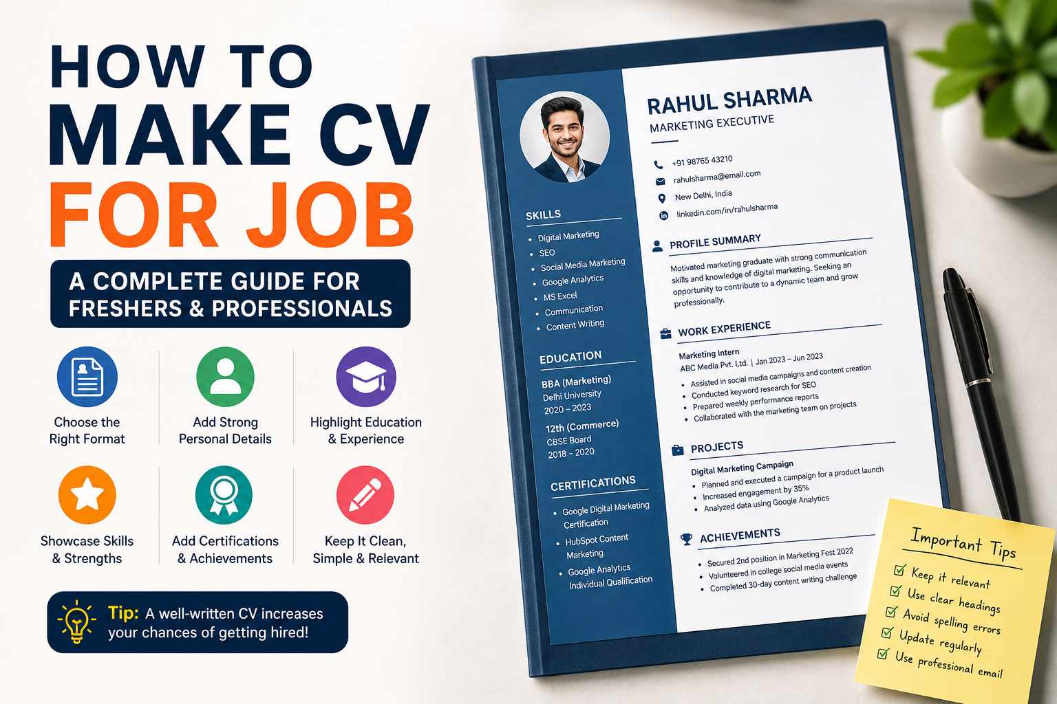 how to make cv for job